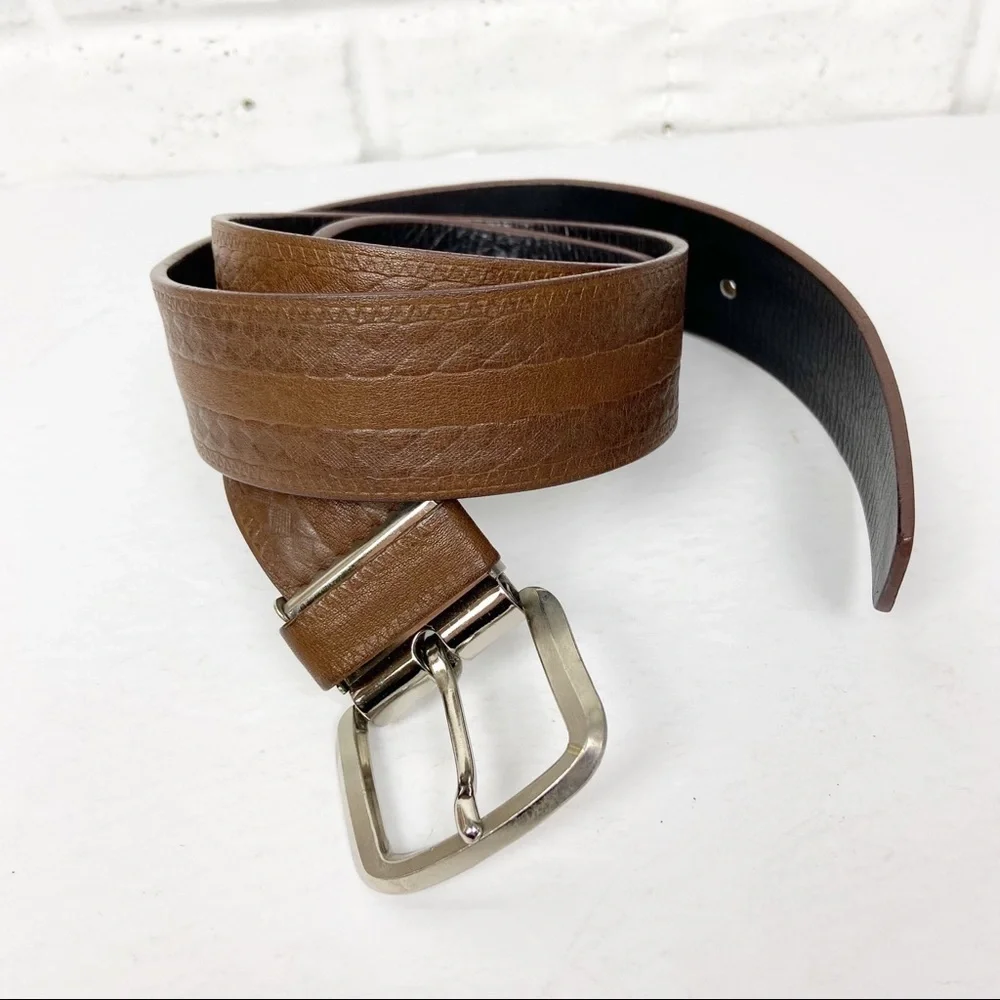 JACOB. Finest Cowhide Embossed Leather Belt